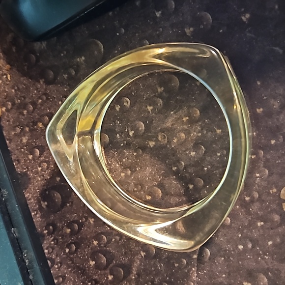 Vintage Lucite Three Sided Bracelet - Picture 1 of 3